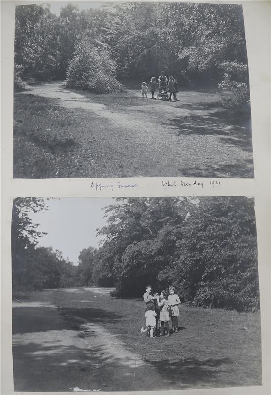 Photograph album 1921-1949 (including a photo of Churchill Cardiff 1948)